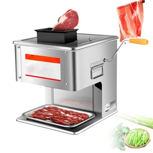 Cortadora eléctrica de carne con manivela y cuchilla 2.5mm