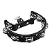 Mounted Tambourine,Drum Set Tambourine with Mounting Eye Bolt,Hi Hat Tambourine (8 double rows of jingles, Black)
