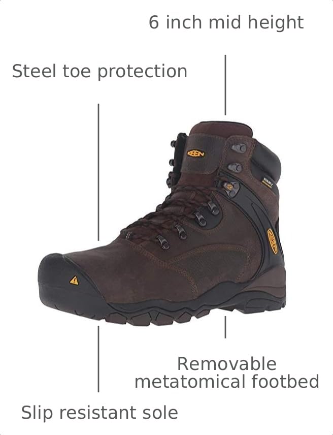 Image of KEEN Utility Men's Louisville 6 inch Steel Toe Waterproof Work Boot