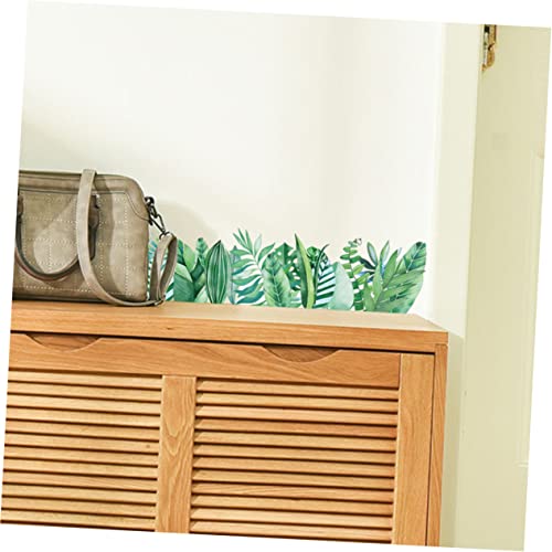 Housoutil 3 Partidas Rodapé de planta luzes de parede de bateria adesivos de parede de espelho adesi