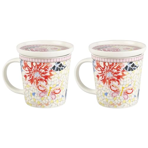 Set de 2 mugs con tapa Dolly Parton Mosaic miniatura 7