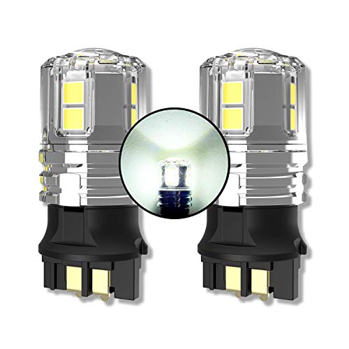 MCK Auto - Bombillas LED Canbus negro PW24W luces de circulación diurna DRL blanco muy brillante y sin error, tamaño muy delgado y compacto con proyector en la parte superior Compatible con F30 F31 CC Transforma tu viaje