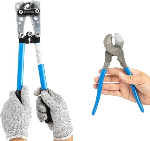 NEIKO 02039A Lug Crimping Plier and Cable Cutter Set, Battery Cable Crimping Tool, 8-0 AWG, 6mm - 50mm, Electrician Wire Crimper Tool by NEIKO - Image 5
