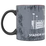 Material: Keramik 1. FC Union Berlin Tasse Becher Kaffeetasse Stadion An der Alten Försterei grau/rot