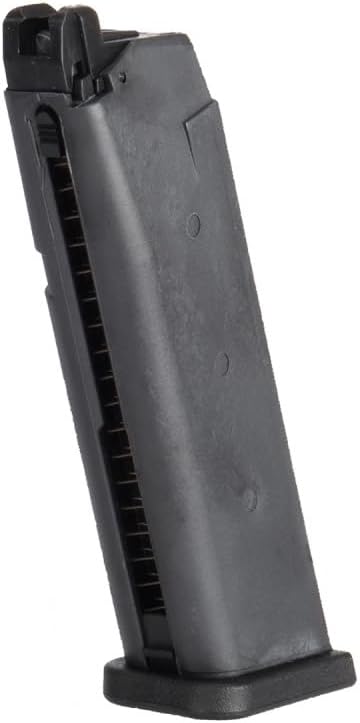 GoldenBall X WE-Tech G17 / G18 25 Round Nylon Polymer Gas Blowback Airsoft Magazine (Color: Black)