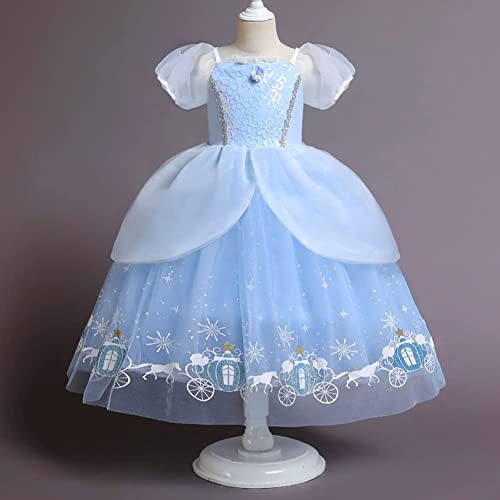 Dzyoleize Meninas Cinderela Princesa Vestir Roupa Tulle Vestido Festa de Aniversário Halloween Carna