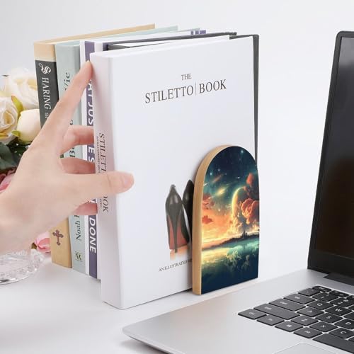 Serre-livres animés décoratifs en métal pour étagères de salon - 7