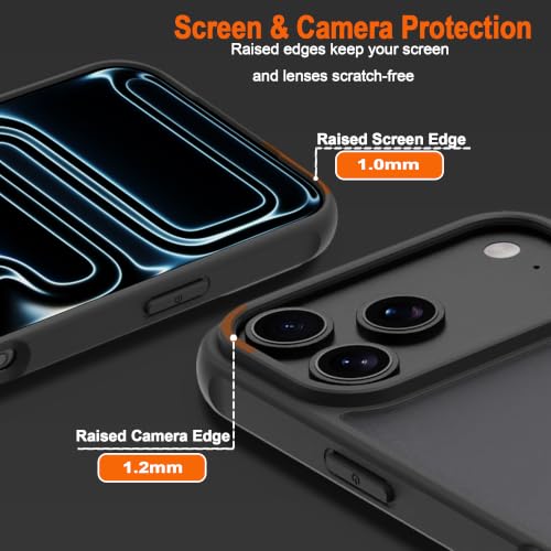Image of iPhone 18 pro max /17 pro max Case,Translucent Matte(Black)