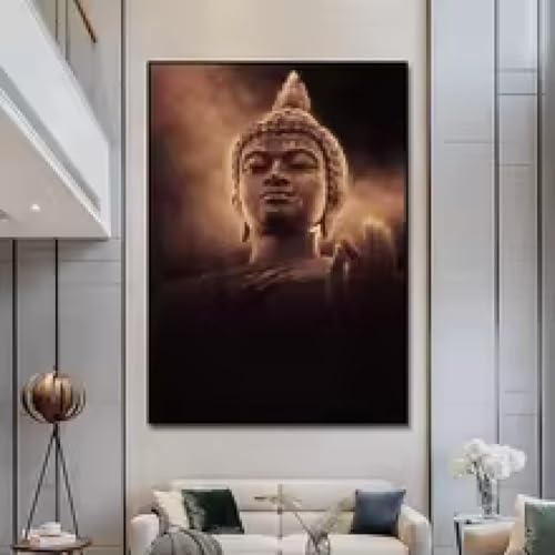 Images murales bouddhistes encadrées pour décorer un mur vide - 2
