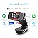 JOYACCESS Webcam PC con Micrófono, Web Cámara 1080P, Negro y Rojo, Vista...