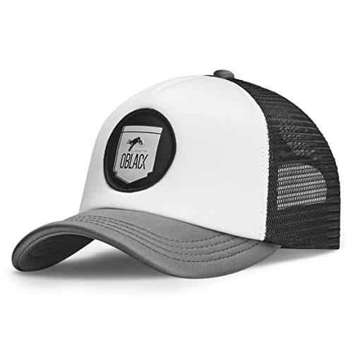 Oblack Trucker grau Cap Herren Classic Gray Basecap Herren Kappe Herren mit...