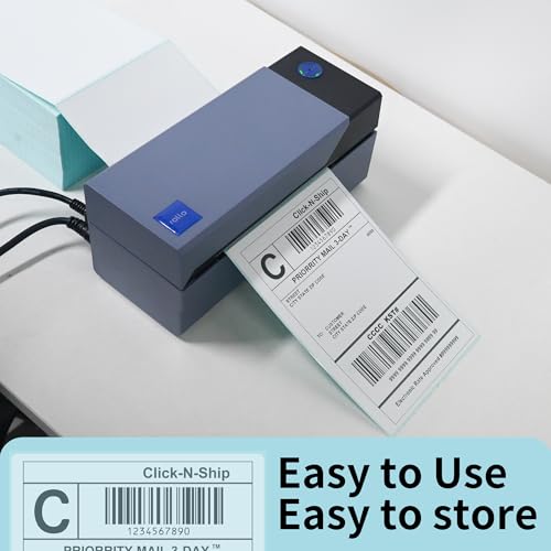 L LIKED 4x6 in Direct Thermal Labels, 1 Stack of 500 Fanfold Shipping Labels with Perforations, Thermal Printer Labels Compatible with Munbyn, Vretti, Rollo & Zebra Printer image 2