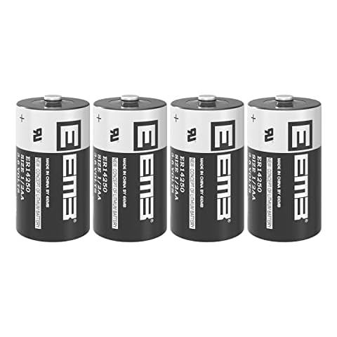 4X EEMB ER14250 Batería LS14250 3.6V Pila Cover
