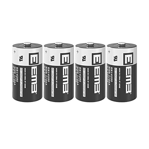 EEMB 4 Stück ER14250 1/2AA 3.6V Lithium Batterien LS14250 XL-050F SB-AA02 TL-5902 TL-2150 mit Hoher Energiedichte Nicht Wiederaufladbar