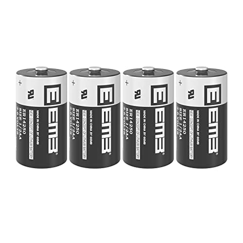 EEMB 4 Stück ER14250 1/2AA 3.6V Lithium Batterien LS14250 XL-050F SB-AA02 TL-5902 TL-2150 mit Hoher Energiedichte Nicht Wiederaufladbar