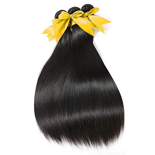 10A Human Hair Bundles Brazilian Virgin Straight Hair 3 Bundles Weave Hair Human Bundles (20 22 24)