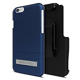 Seidio SURFACE with Metal Kickstand Case & Belt-Clip Holster for iPhone 6 ONLY [Slim Case] - Retail Packaging - Royal Blue