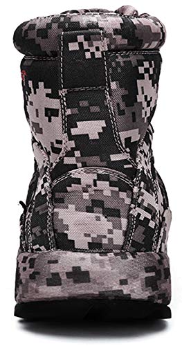 cungel Men's Tactical Military Boot Waterproof Digital Camo Work Combat Boots 8 Inch Lightweight Breathable Durable High-Cut(Digital camo,11)