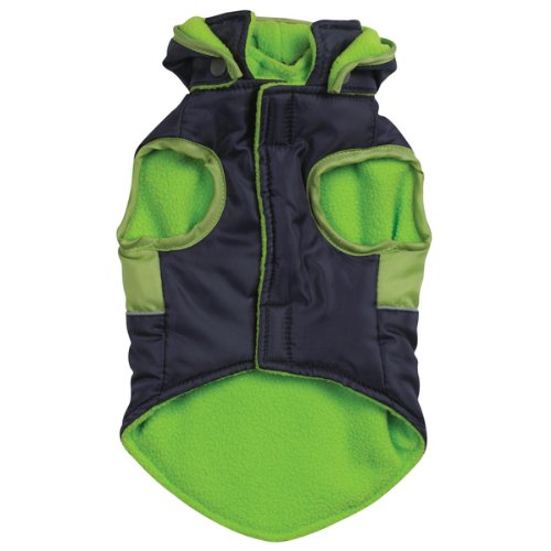 East Side Collection Polyester Brite Stripe Dog Parka, X-Large, 24-Inch, Navy #TOP9