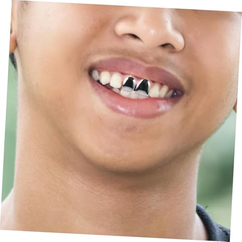 LIFKOME Grill Dental de Metal para Cosplay Hip Hop Plata miniatura 5