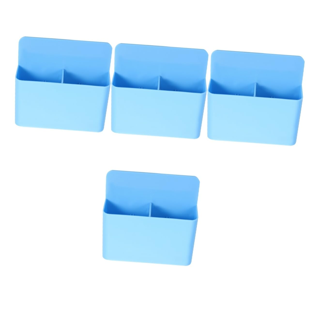 Gadpiparty 4 Pezzi Scatola Portapenne Organizzatore Portapenne Per Lavagna Magnetica Magnetico Porta Di Deposito a Penna Contenitore Per Penne Accessori Per Ufficio Blu Addominali