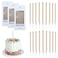 Birthday Candles,18 Pcs Cake Candles, Birthday Cake Candles for Cupcake or Cakes, 5.3 Inch Candles for Birthday Cake, Wedding, Party or Celebrate Anniversary
