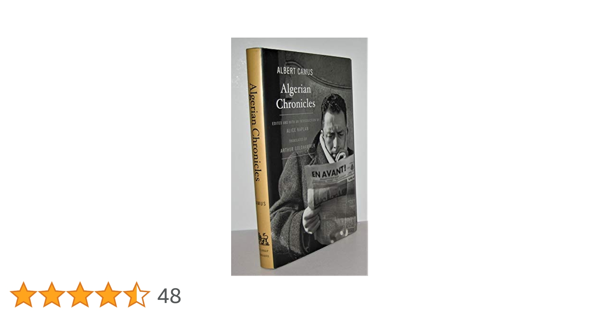 Amazon | Algerian Chronicles | Camus, Albert, Kaplan, Alice