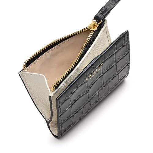 Radley London Chancery Row Small Bifold Purse for Women, in Faux Crocodile Leather, Black, Chancery Row4