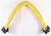 100 Pack 12" Yellow Female Jumper Wires
