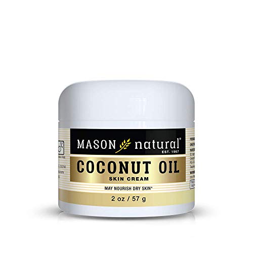 Mason Naturals Coconut Oil Beauty Cream 2 oz. per Jar PACK of 4 Promotes Firm, Tight Skin