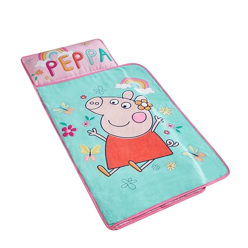Image of Super Soft Plush Toddler Quilted Nap Mat with Built in Blanket and Pillow