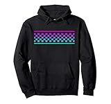 Rosa & Blau Karomuster Schachbrett Schachbrett Jugendliche Pullover Hoodie
