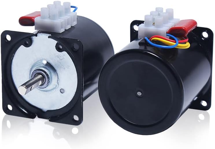 60KTYZ Permanent Magnet Synchronous Motor AC220V 14W 1.2rpm~110rpm 0.5A 60mm PMSM Motor with 7mm Shaft - (Type: A, Speed: 5rpm)