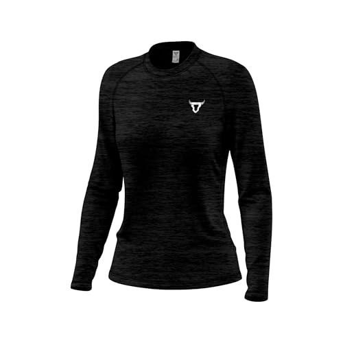 Women's Long Sleeve Quick Dry Fit Active T-Shirts Moisture Wicking Athletic Round Neck Gym Tee Exercise Yoga Ladies Tops