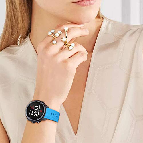 YASPARK Correa para Vivoactive 3, 20mm Repuesto de Correa Reloj de Silicona para Vivoactive 3 Music/Vívomove HR/Forerunner 645 Music/Forerunner 245/245 Music/Galaxy Watch Active2/Gear Sport