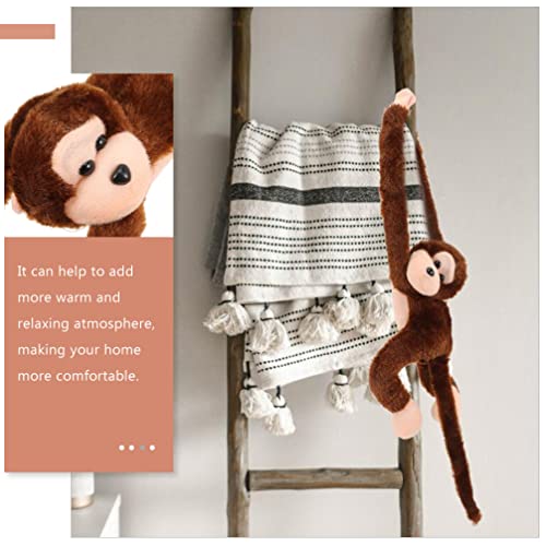 Kisangel 2 Pçs Brinquedo De Macaco De Pelúcia Pendurado Bicho De Pelúcia Brinquedo De Macaco De Braç