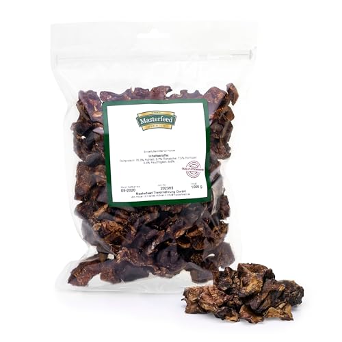 Masterfeed Lammlunge 10 cm, Getrocknet, 100% Natürlich, Kauartikel für Hunde, 500 g