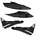 HECASA Motorcycle Bodywork Compatible with 2002 2003 2004 2005 2006 2007 Honda CR125R CR250R Restyle Plastic Kit Fairing Kit Black