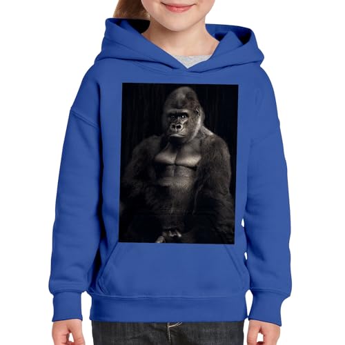 Sweat à capuche enfant portrait gorille style classe pull premium Fabulous - 3