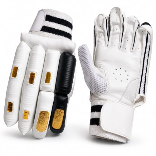 Image of Rovers Player Edition Cricket Gloves for Mens | Highperformance Adult Cricket Batting Gloves (Black, Right)