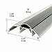 M-D Building Products 08003 3-3/4 in. x 1-1/8 in. x 32 in. Silver Aluminum and Vinyl Heavy-Duty High-Profile Threshold