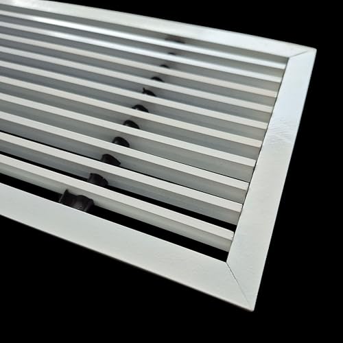Image of Premium Aluminium Powder Coated Grill, Grill for ac, hvac, ventilation grill, home grill, ac grill,Return Air Grill, Door grill, Wall grill, Sidewall and Ceiling grill(WHITE, 24 inch * 6 inch)