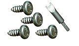 Plate Keeper Automotive License Plate Security Fasteners for American Made Vehicles