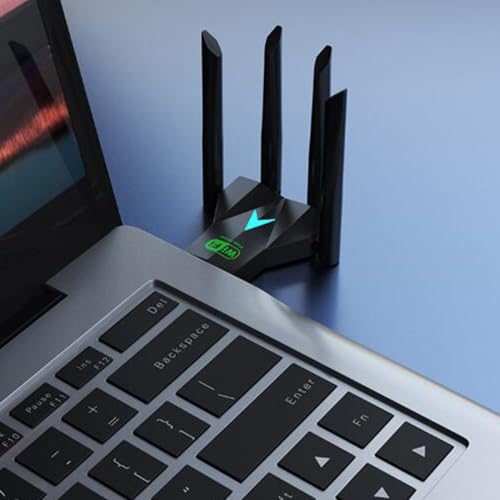 Adaptador USB Wi Fi para PC de escritorio receptor de internet 1300 Mbps 5