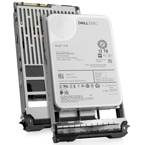 Dell 12TB 7.2K RPM SAS 12Gb/s 512e 3.5in Enterprise PowerEdge Hard Drive for R730 R720 R710 R520 R530 R630 R430 T630 T710 R220 R720XD R510 R530XD R730XD 0M1C0T G13