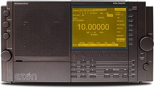 Eton Elite Satellit Am/Fm/Hd (Updated Version) And Traveler Compact Radio Bundle. Shortwave, Aircraft And Single Side Band (Ssb), Multi-Color Display For Rds, Tone Controls, High Dynamic Range #TOP6
