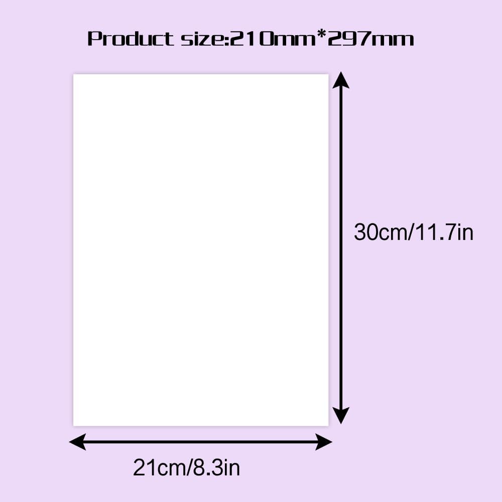 Premium Sublimation Transfer Paper 8.5x11 inch 100 sheets, Heat Press Transfer Paper for Inkjet Printers, for Light Fabrics and Specially Coated for Bright, Durable Prints image 3