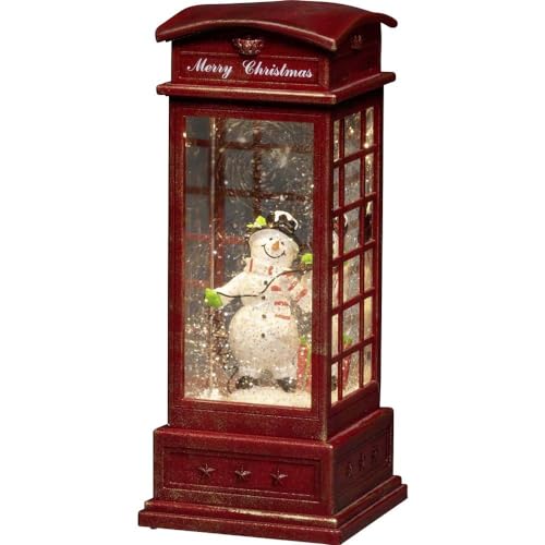 Konstsmide 4367-550 Telefon mit Schneemann Warmweiß, Mehrfarbig LED...