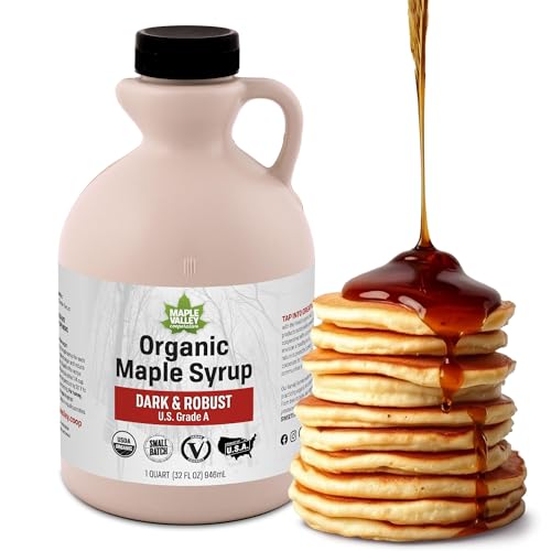 Organic 950ml Grade A Dark Robust Maple Syrup formerly Grade B ..