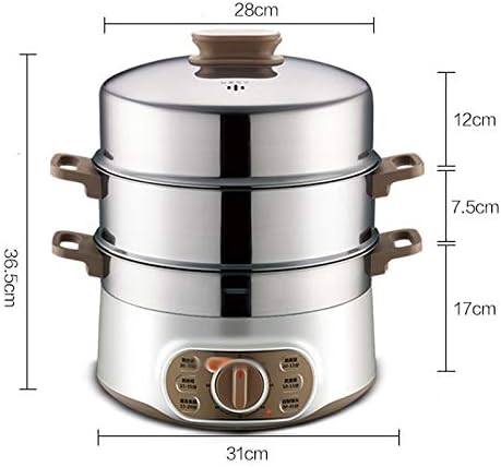 Máquina Eléctrica de Cocción 3 Capas Olla Arrocera Acero Inoxidable miniatura 3